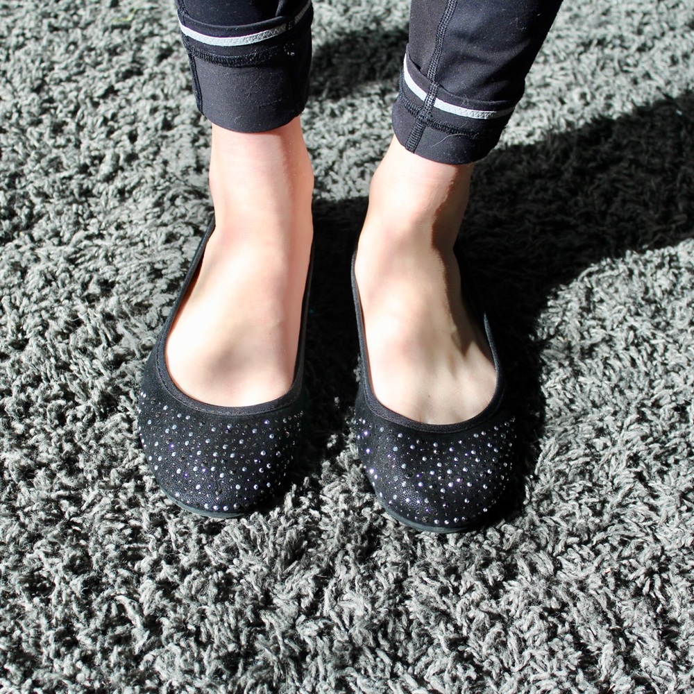 Style & Co. Rhinestone Sparkle Ballet Flats